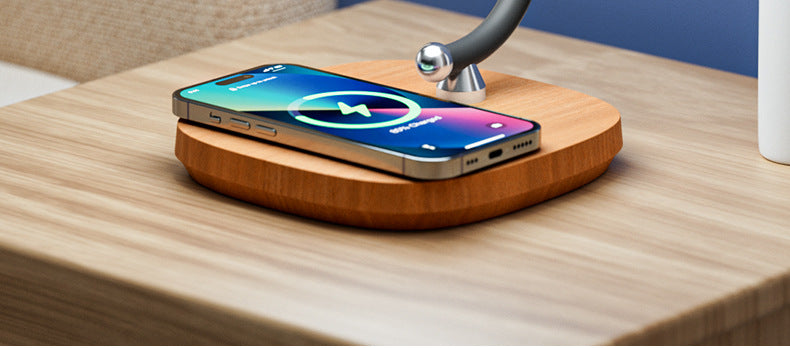 15w Wireless Charging Study Table Lamp Bedroom Bedside Sleep Eye Protection Night Light Outdoor Camping Atmosphere Light