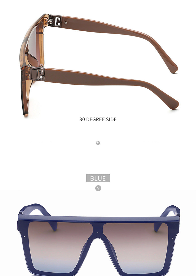 2025New Fashion Sunglasses for Women, Internet Celebrity Style, Large Square Frame Sunglasses for Men, Trendy sunglasses