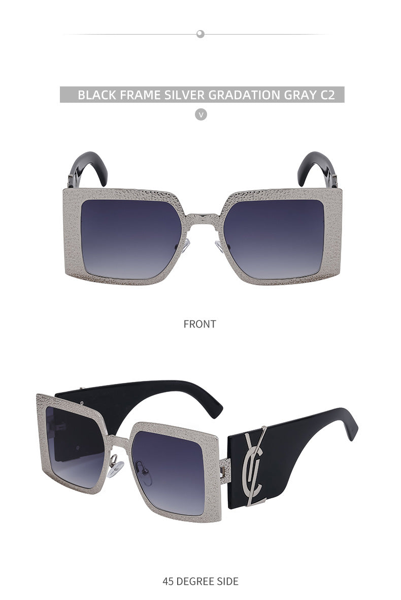 European and American Fashion Large Frame Sunglasses for Women, Sun Protection Outdoor Sunglasses, Wholesale Big Brand Glasses sunglasses