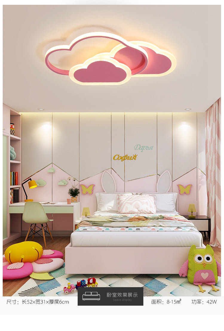 Cloud Lamp Kindergarten Boys Girls Children's Room Lamp Modern Minimalist Iron Art Bedroom Lamp Ceiling Lamp led Lamp