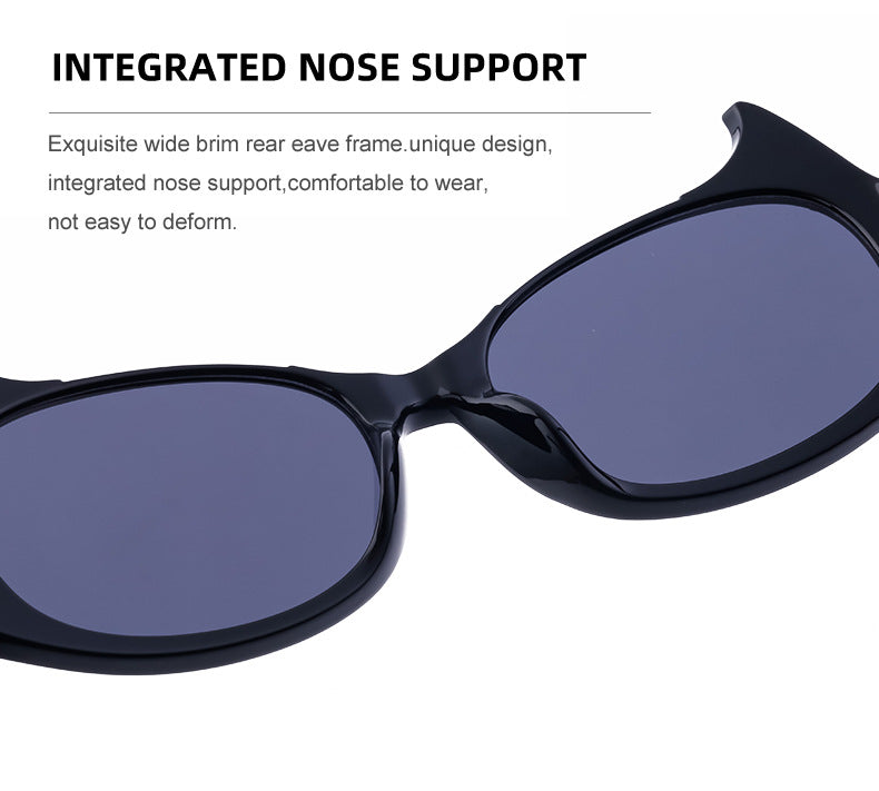 Personality Y2K Cat Eye Sunglasses Women's European and American New Trendy ins Street Style Sunglasses for Men Wholesale