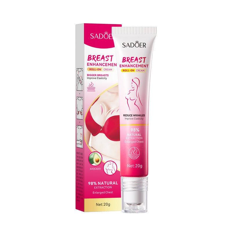 Full English Roll-on Cream20g SADOER Breast Firming and Plumping Massage Care Beauty Cream  Wholesale