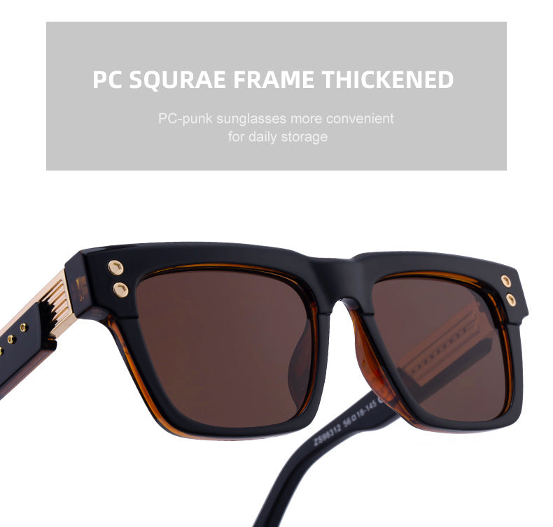 Men's Square Frame Polarized Sunglasses2025European and American retro high-end sun protection sunglasses for driving