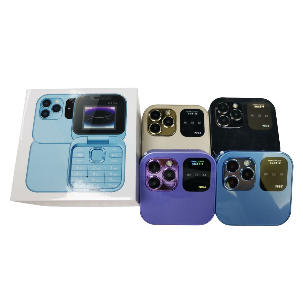 i16Pro Mobile Phone Foreign Language Folding Flip Button Phone Multi-Language