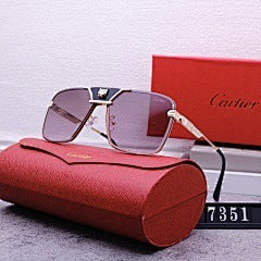 New Fashion Big Brand Sunglasses for Women Driving European and American Style Sunglasses for Men Rimless Cut Edge High-end Sunglasses