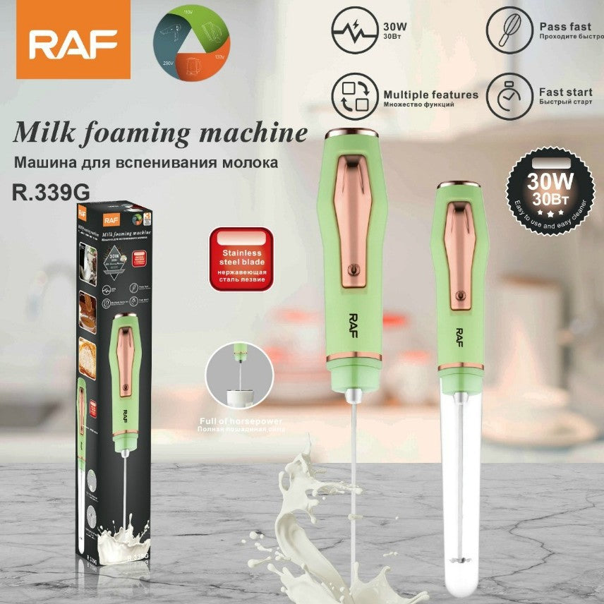RAF EU Standard Electric Egg Beater Household Handheld Egg Beater Cream Whisk Portable Compact R.339
