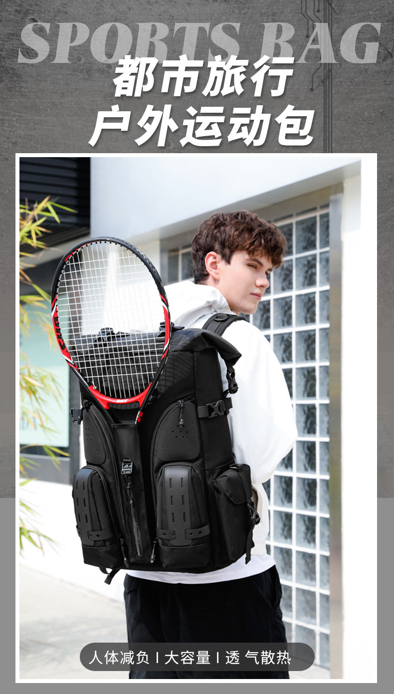 OZUKO Tactical Backpack Men's Shoulder Large Capacity Waterproof Baseball Bag Outdoor Travel Multifunctional Trendy Sports Bag