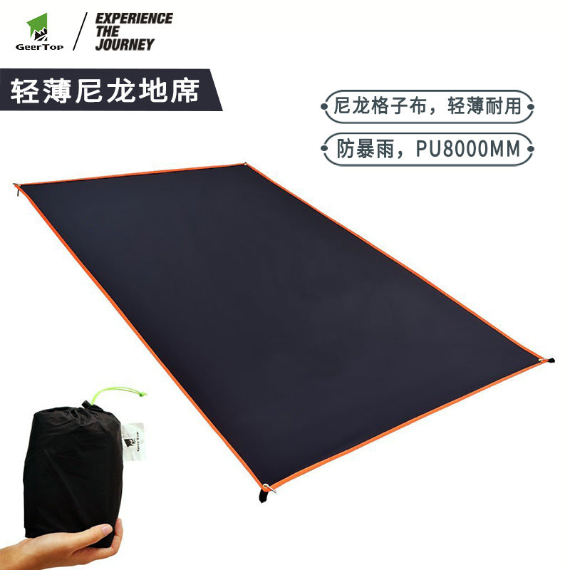 Japanese Moisture-Proof Picnic Mat Tent Thickened Waterproof Double-Sided Silicone Coated Camping Mat Outdoor Supplies Camping Cloth