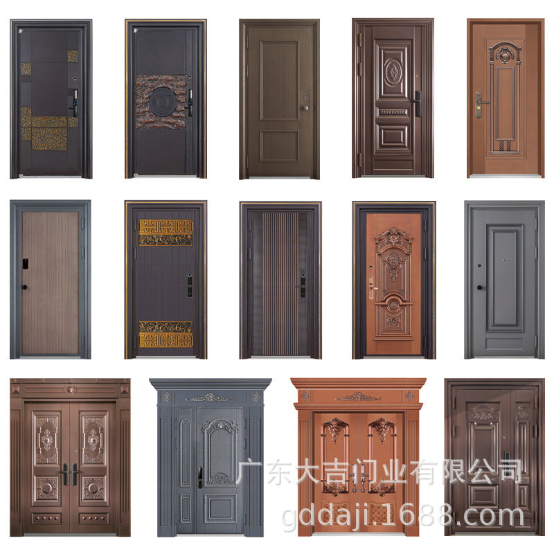 European and American Korean Style Entry Door Soundproof Door Stainless Steel Modern Simple Anti-theft Door Household Anti-theft Entrance Door
