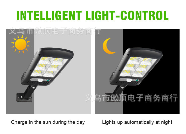 Outdoor Solar Light Human Body Sensing Street Light Bracket Integrated Garden Light Waterproof Garden Light Garage Light