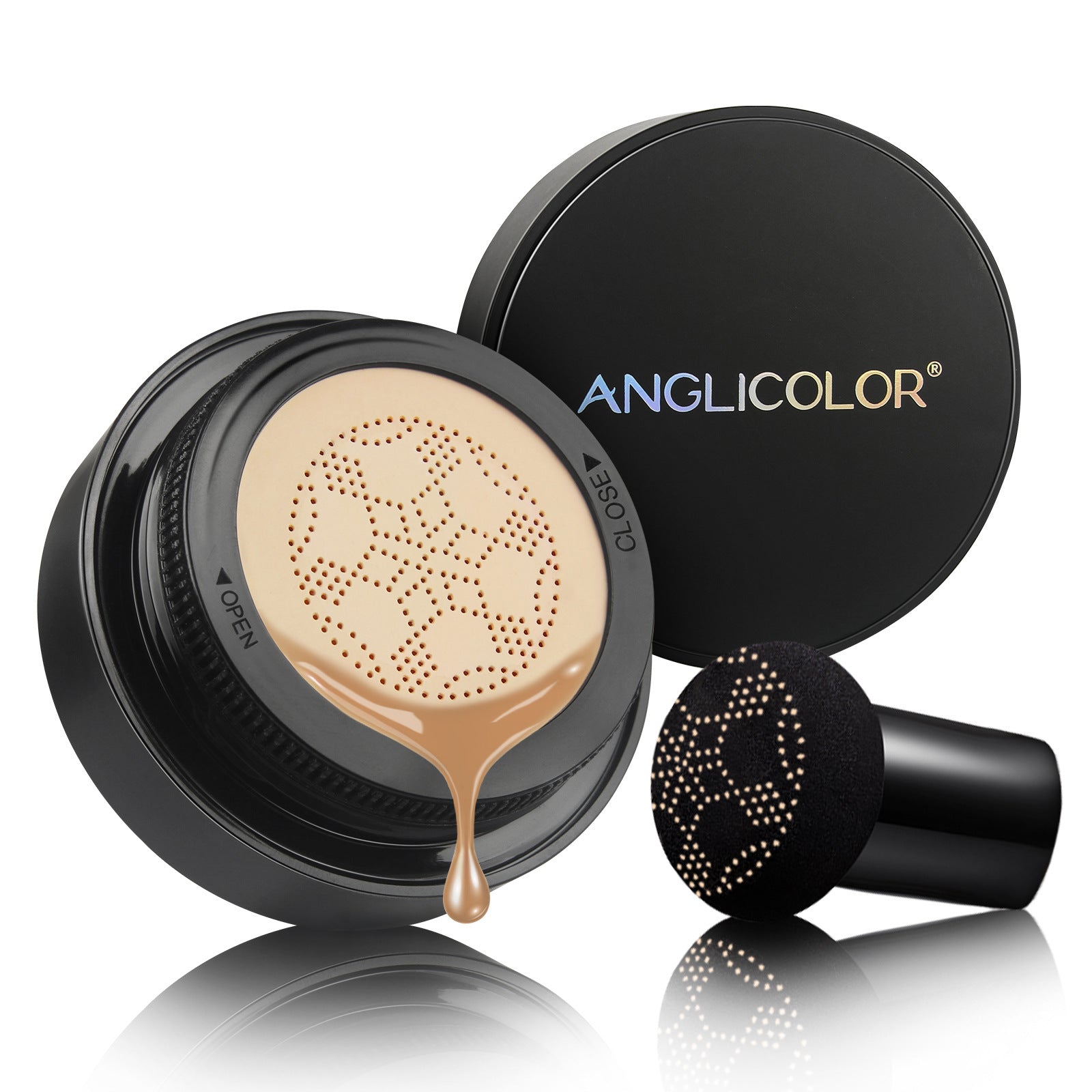 Anglicolor Mushroom Head Air Cushion CC Concealer Foundation Liquid Primer Sweatproof BB Shuangdai Hair