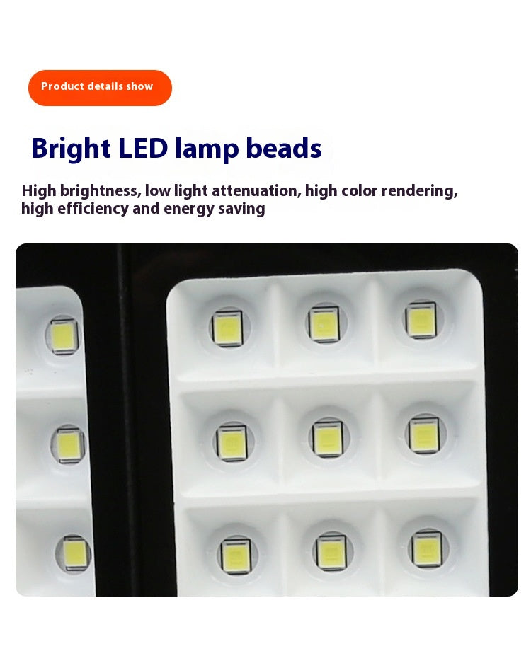 Solar-Flutlicht ABS IP65 Wasserdichte Gartenbeleuchtung 100W200W300W Intelligente Lichtsteuerung Solarlicht