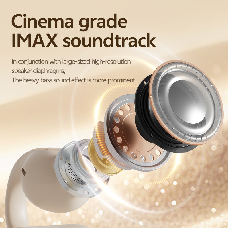 2025Popular M136Clip-on Bluetooth Earphones High Aesthetic Long Battery Life Non-in-ear Wireless Bluetooth Earphones