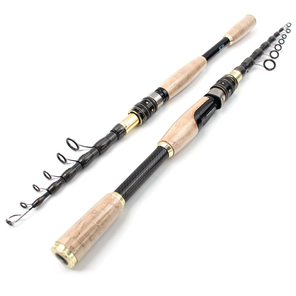 Manufacturer Wholesale Dropshipping Fishing Gear Ultra Short Portable Fishing Rod Small Sea Rod Carbon Fiber Fishing Rod Telescopic Lure Rod