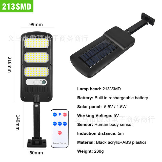 Outdoor Solar Light Human Body Sensing Street Light Bracket Integrated Garden Light Waterproof Garden Light Garage Light