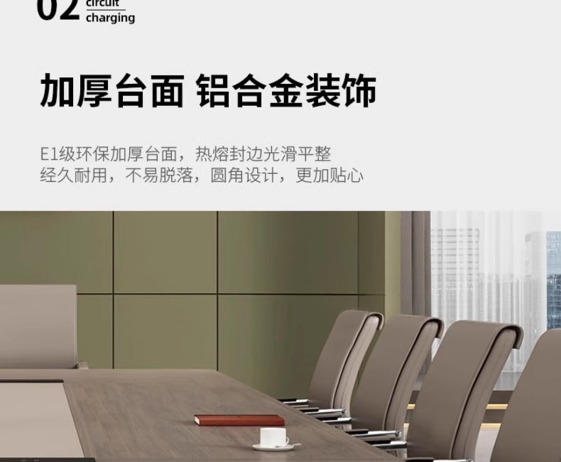 Conference Table Training Office Furniture Long Table Rectangular Table Office Large Simple Modern Meeting Table and Chair Set