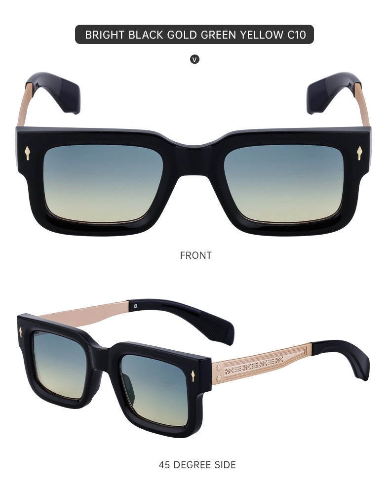Retro Small Square Frame Men's Sunglasses Personality Street Style Sunglasses High-end Driving Glasses sunglasses