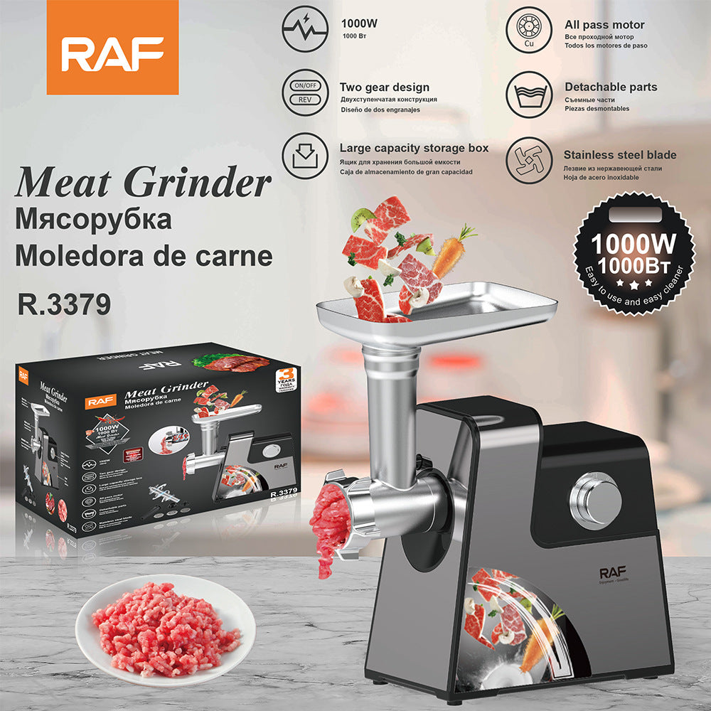 RAF European Standard Household Electric Meat Grinder Multi-Functional Meat Mincer Sausage Stuffer Meat Mincer Meat Grinder