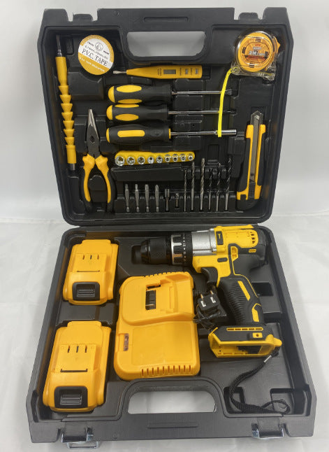 DW791Impact drill13mm Multifunctional Lithium Electric Drill Rechargeable Lithium Battery Electric Screwdriver Set