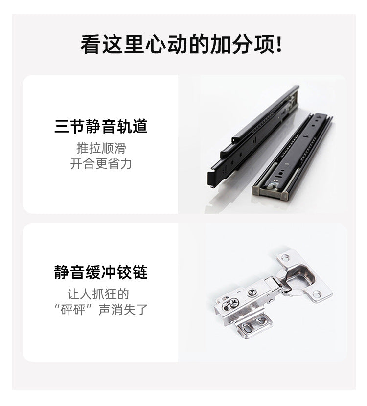 Solid Wood Sliding Door Bedroom Wardrobe Italian Minimalist Black Glass Door Modern Simple High-Grade Oak Storage Closet