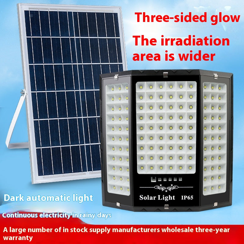 Wholesale Cross-Border New Super Bright LED Solar Flood Lights Outdoor Waterproof Garden and Street Lighting with IP65 Rating