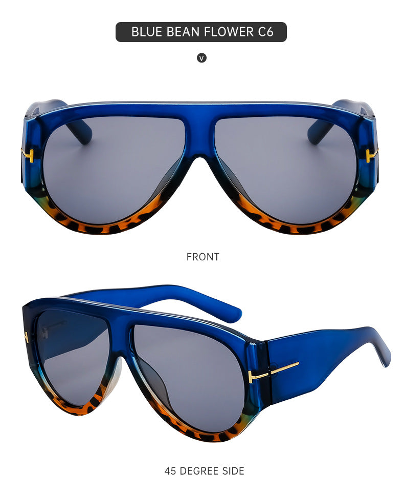 Large Frame Toad Sunglasses for Women Trendy European and American New Fashion Full Frame Sunglasses UV Protection Sun Glasses sunglasses