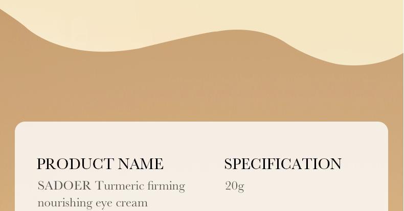 Full English Turmeric Skincare Set SADOER Cleansing, moisturizing, hydrating five-piece set for  foreign trade wholesale