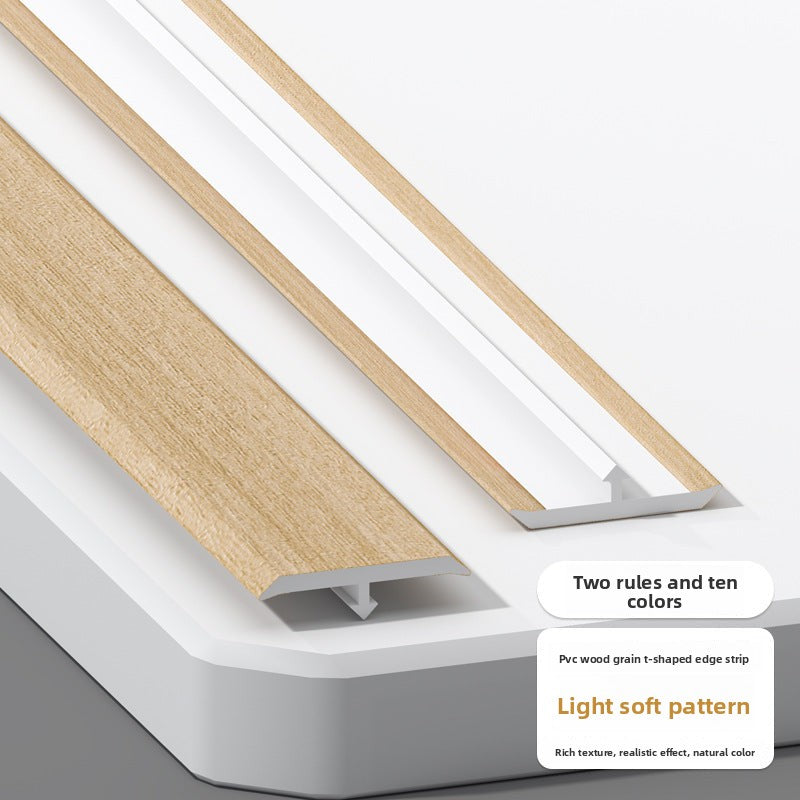 PVC Wood Grain T Decorative trim for wooden doors t Edge trim for wooden flooring, threshold trim, joint decoration, tile edge trim