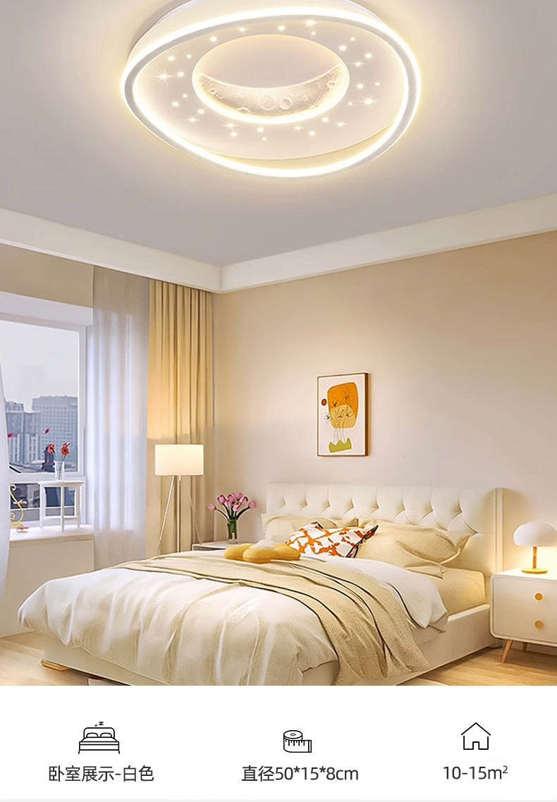 Minimalist Personalized Ceiling Light Round Bedroom Lamp2025New Modern Minimalist Designer Internet Celebrity ins Study Room Lamp