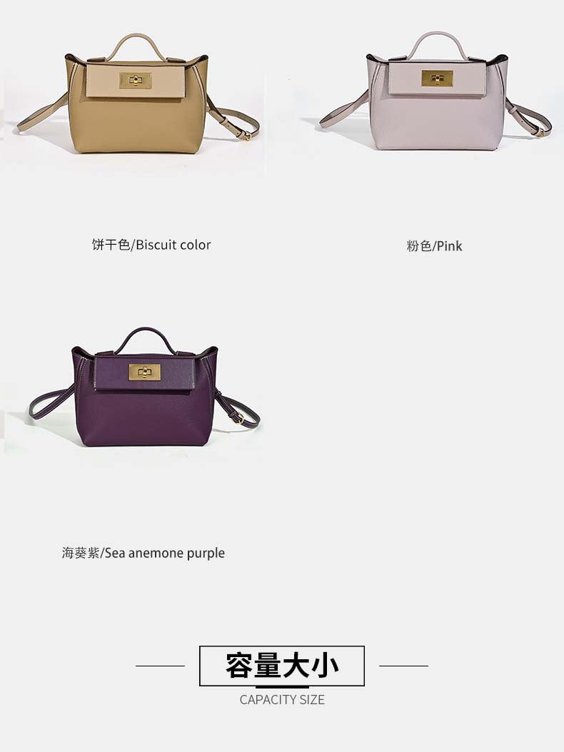 New European and American Style Kelly Bag Versatile Dumpling Bag High-Quality Texture Top Layer Fashion Women's Handbag Tote Shoulder Crossbody Bag
