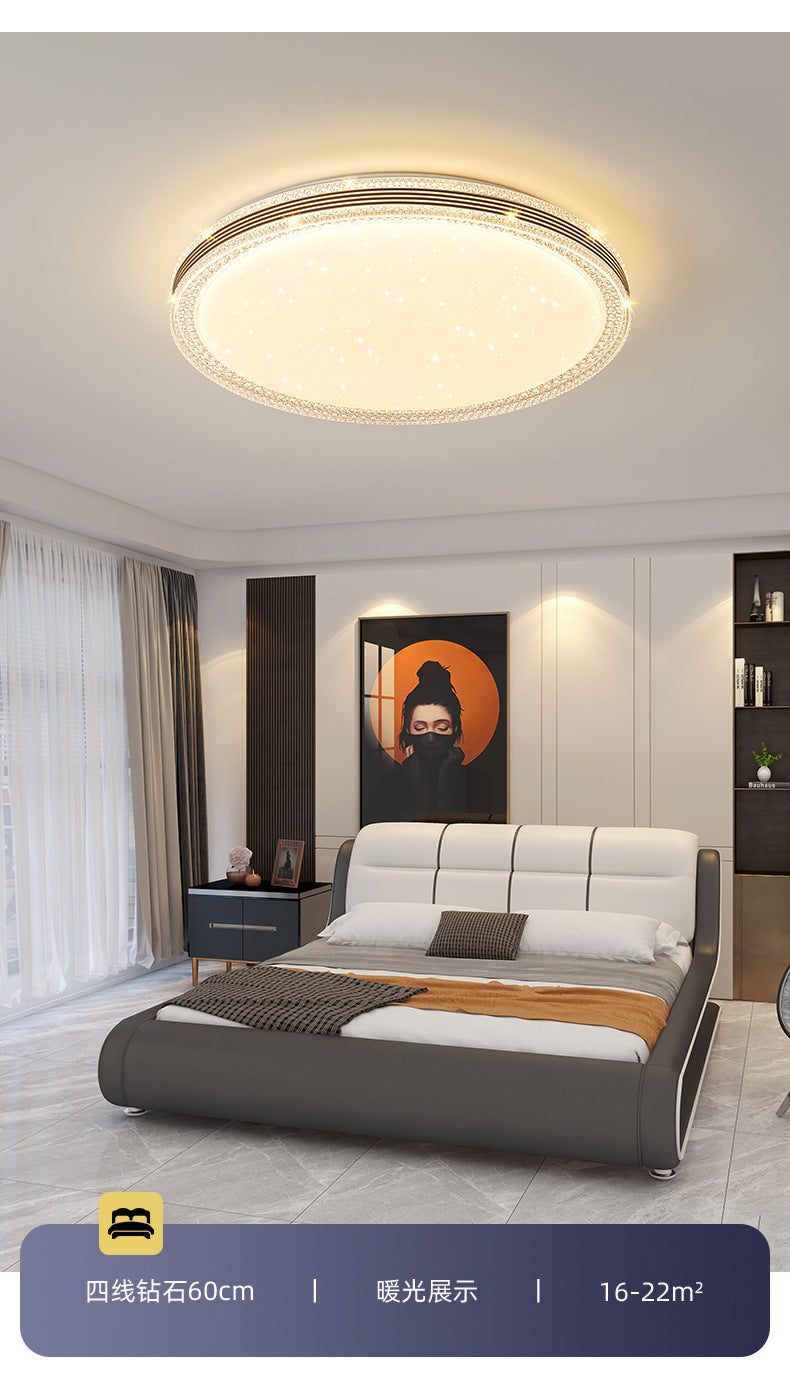 led Ceiling Lamp Master Bedroom Lamp Simple Modern Living Room Lamp Round Room Study Romantic Starry Sky Light Fixture