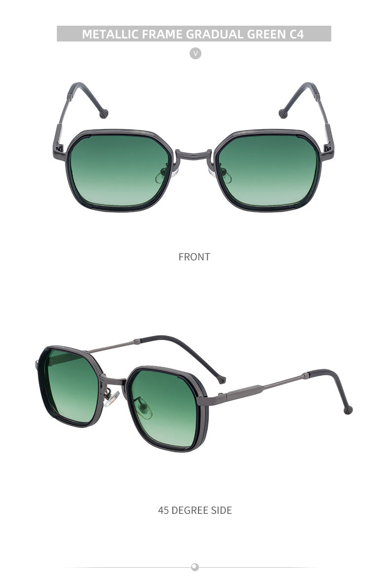 2025New European and American Fashion Square Frame Sunglasses for Men, Simple and Stylish Wholesale Sunglasses for Men sunglasses