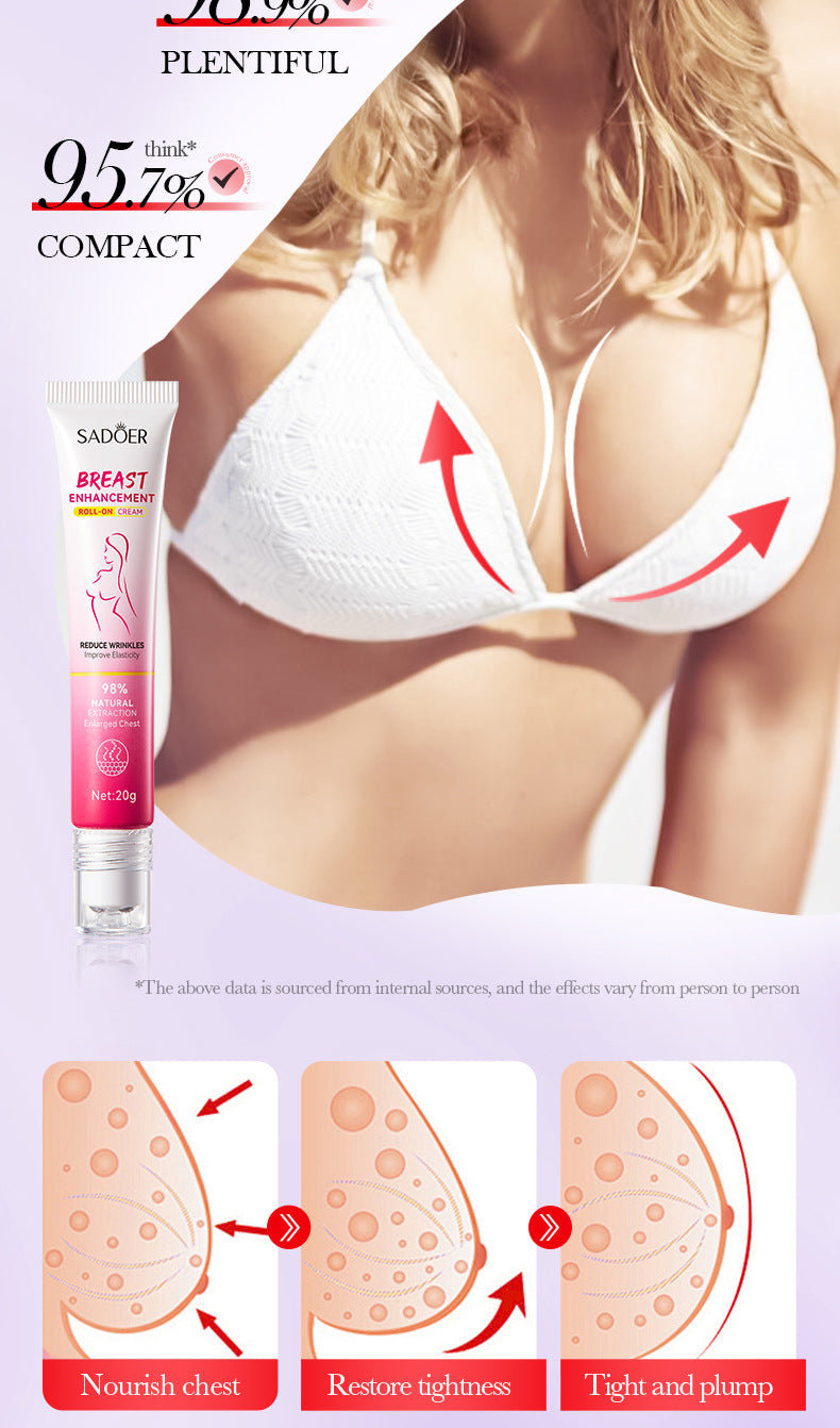 Full English Roll-on Cream20g SADOER Breast Firming and Plumping Massage Care Beauty Cream  Wholesale