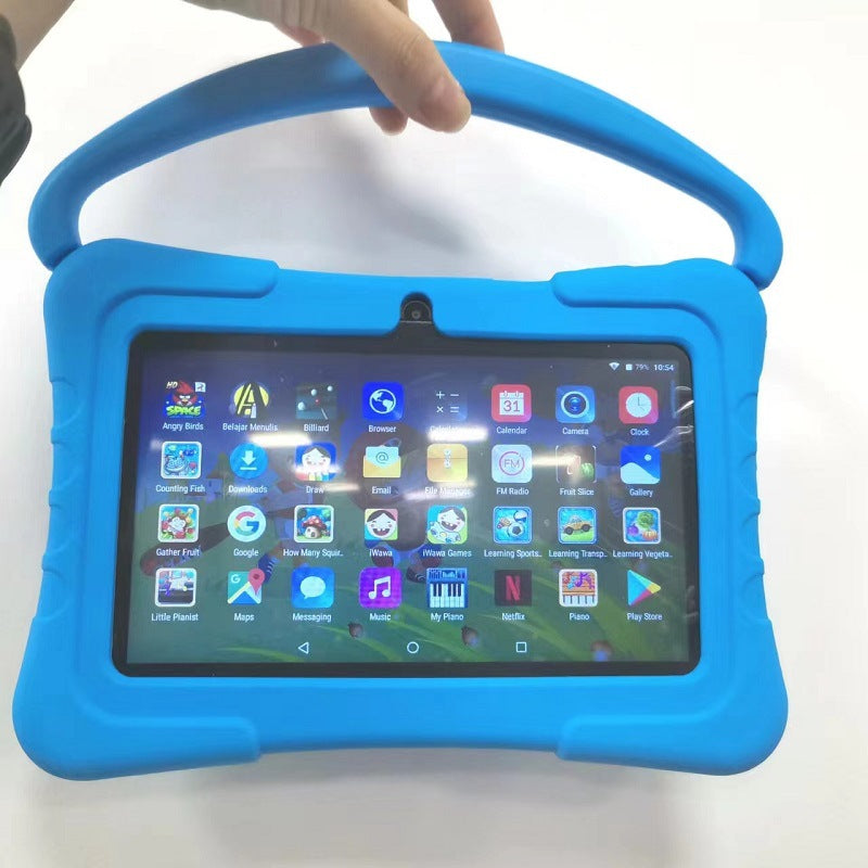 Tablet Pc7inch explosion-proof screen wifi Quad-core children's learning tablet with protective case