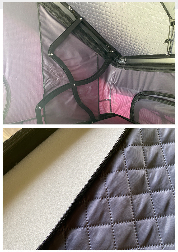 New Full Aluminum Alloy Roof Tent Car Travel Hard Shell Car Tent Outdoor Camping Self-Driving Tour Roof Tent