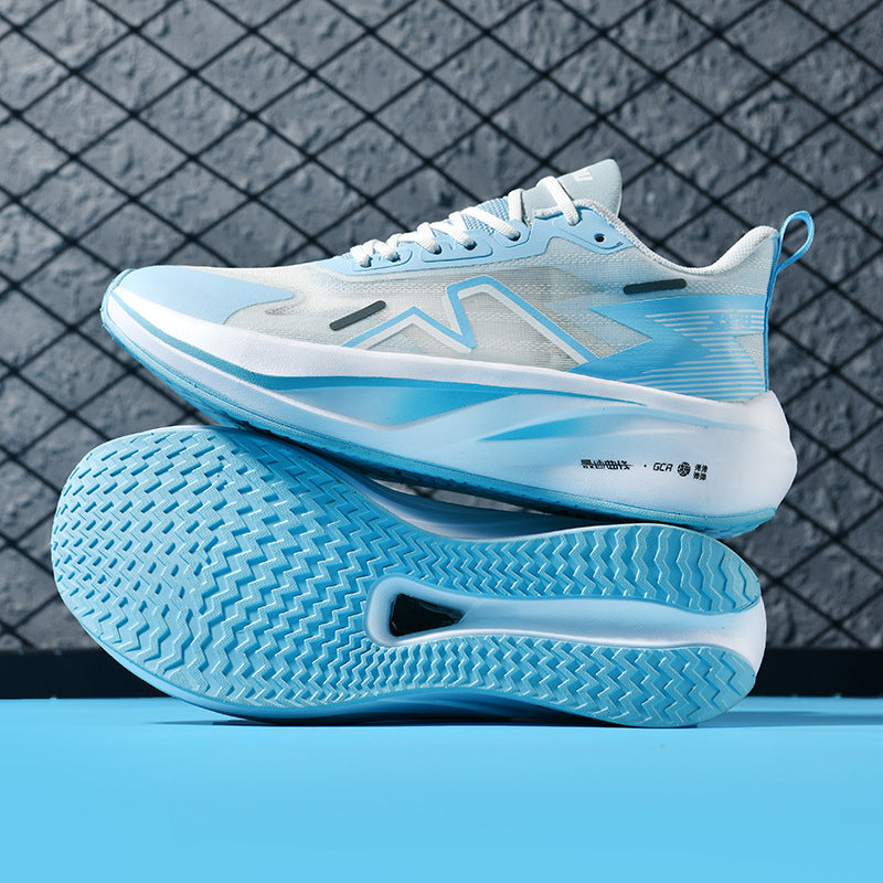 Summer Professional Marathon Soft Sole Mesh Breathable Sports Shoes Thin Running Shoes Men's Racing Long Distance Sports Shoes