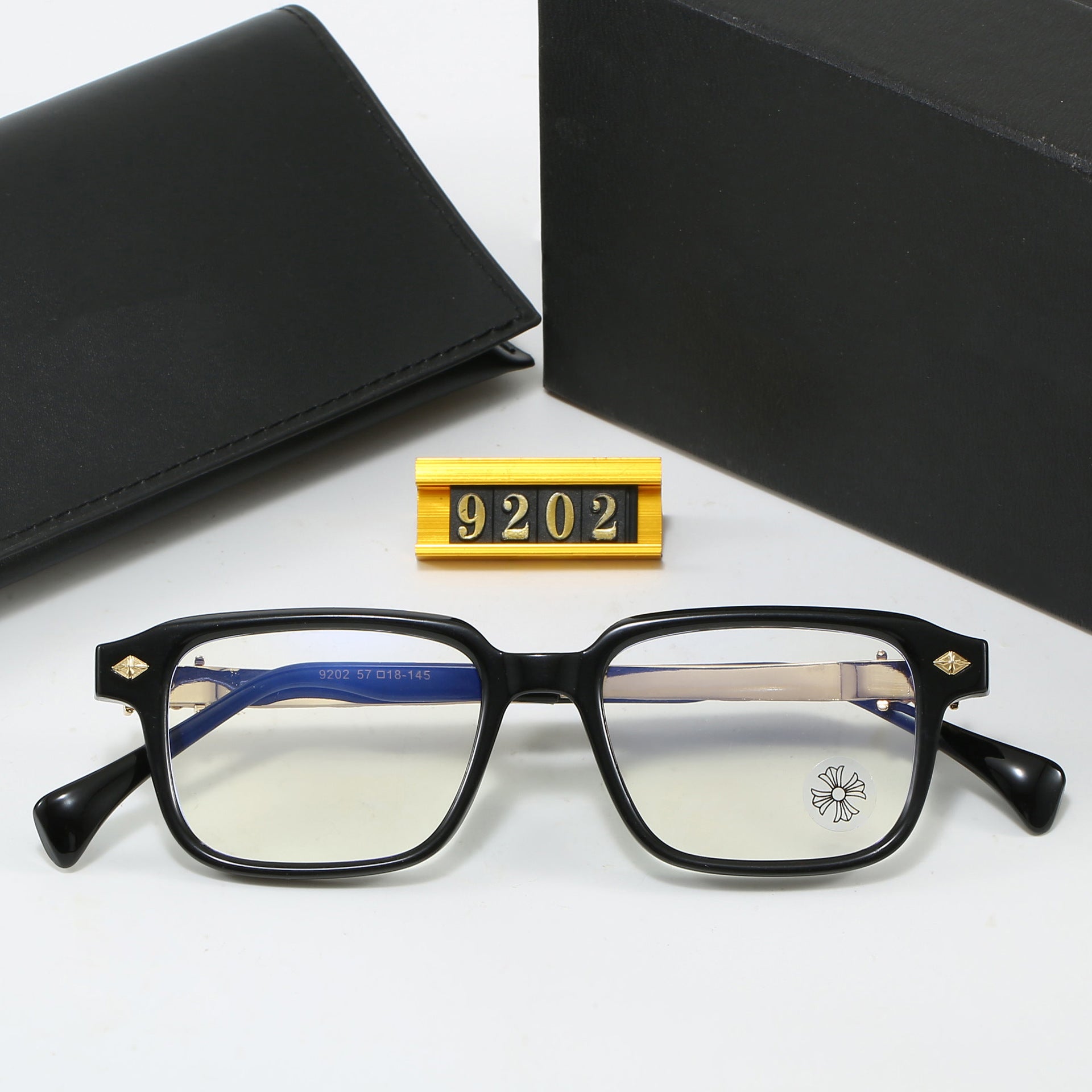 New European and American Hot-Selling Kroha High-End Flat Glasses Designer Eyewear Unisex Driving Street Photography9202