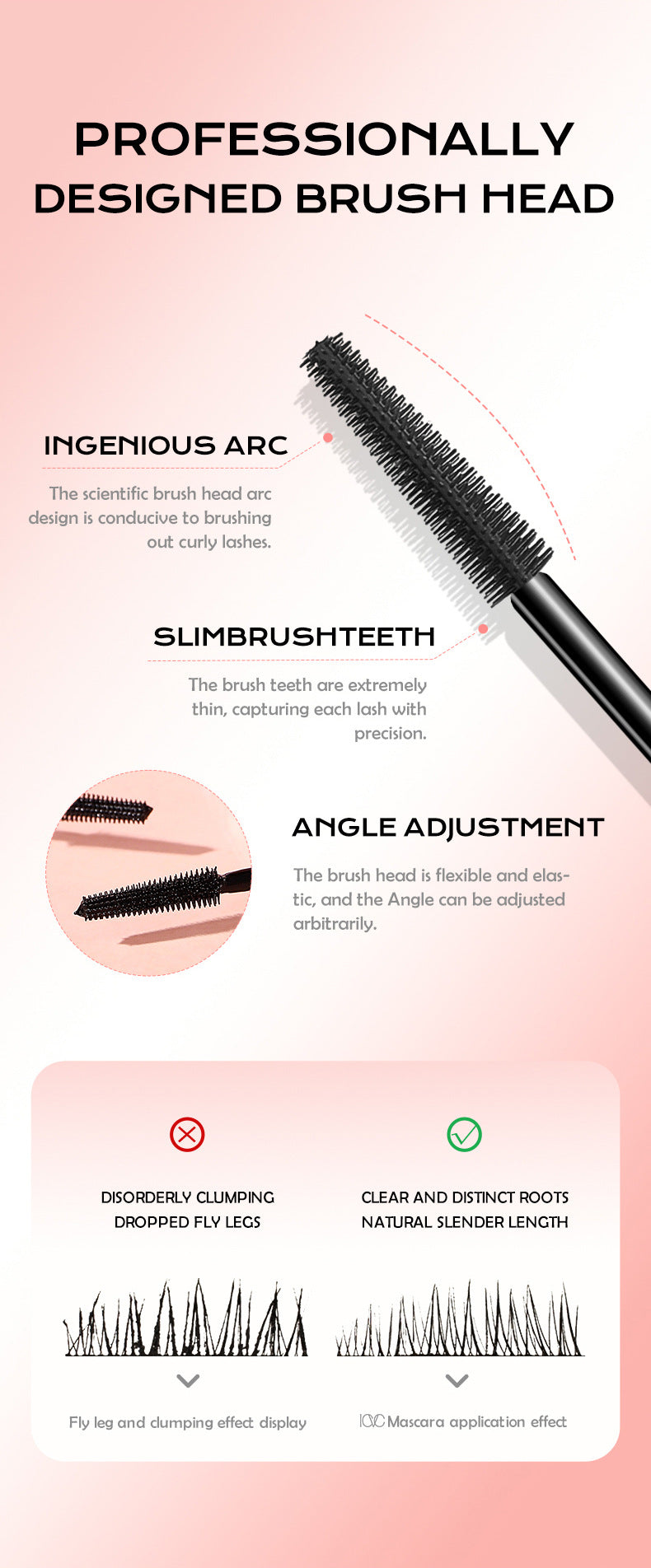 Printable logo Exclusively for the platform ICVC#Mascara Curling, Thickening, Lengthening, Smudge-Proof Packaging