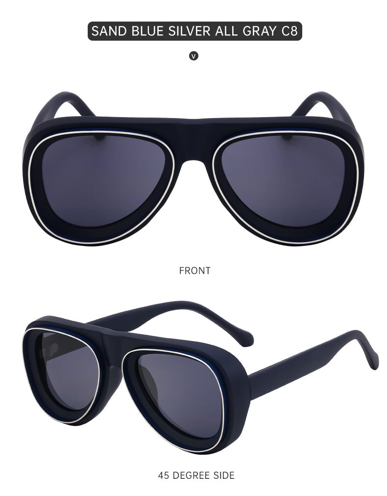 European and American Toad Sunglasses for Men, High-End Pilot Sunglasses, Men's Driving Sun Protection Glasses sunglasses