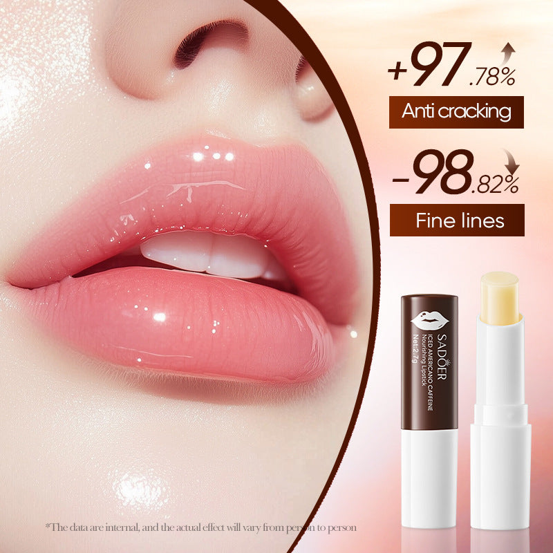 Full English Iced American Caffeine Nourishing Lip Balm SADOER Anti-chapped Moisturizing Lip Balm  Wholesale