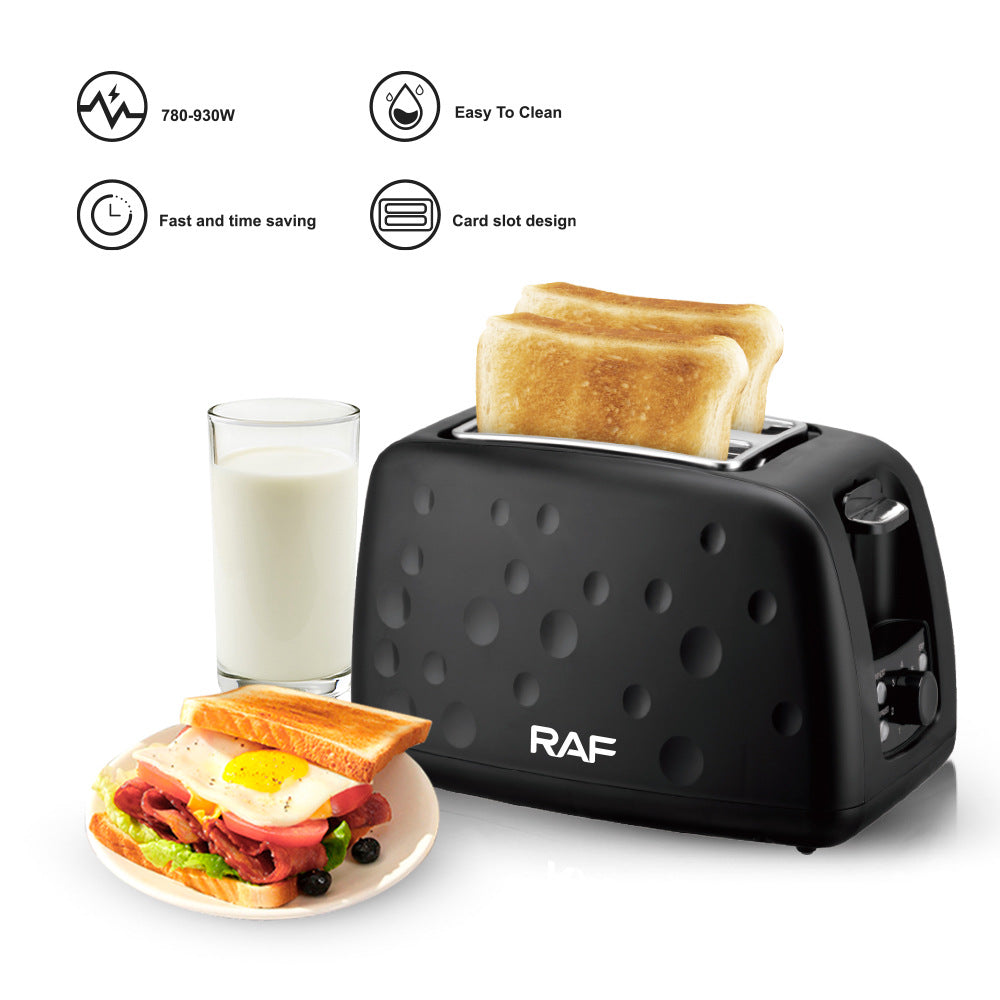RAF European Standard Toaster Toaster2Slices of Toast for Breakfast Toasting Bread Slices Toaster