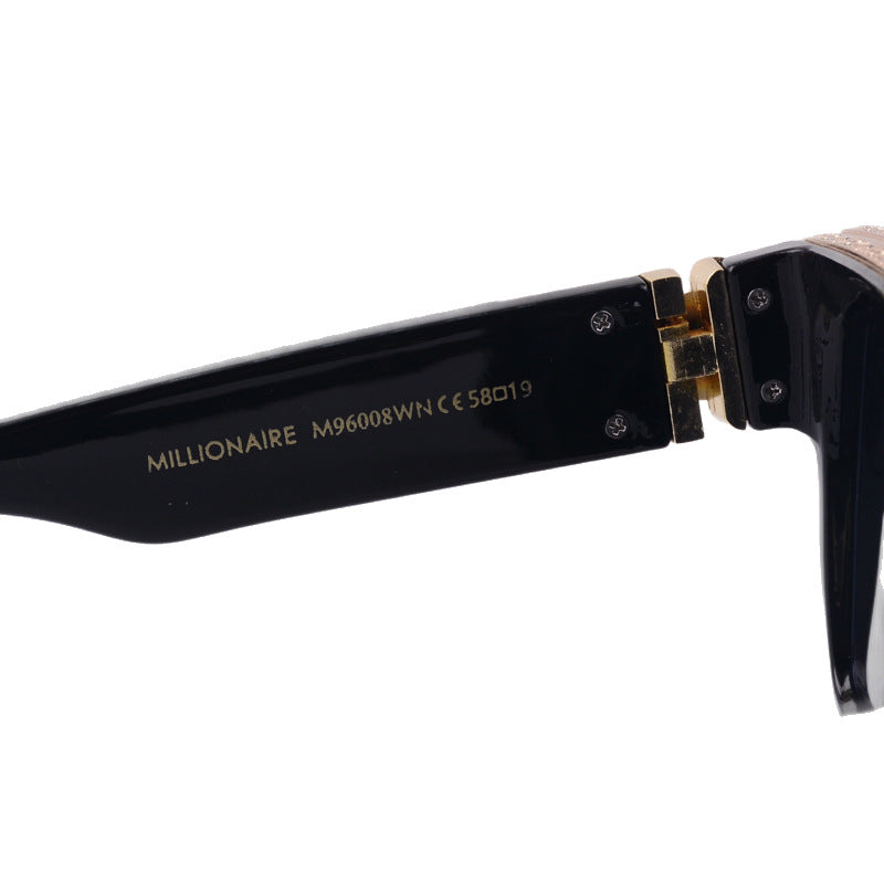 European and American Fashion Square Large Frame Metal Accessories Trendy Men's Sunglasses UV Protection Street Style Women's Sunglasses Wholesale