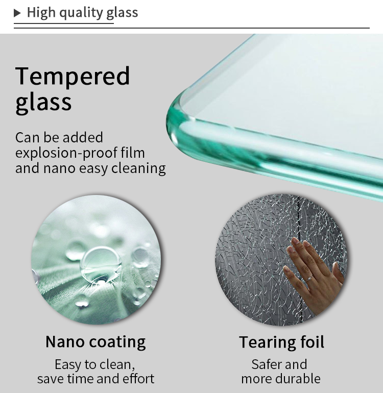 Wholesale Aluminum Stainless Steel Tempered Glass Bathroom Sliding Frameless Shower Door