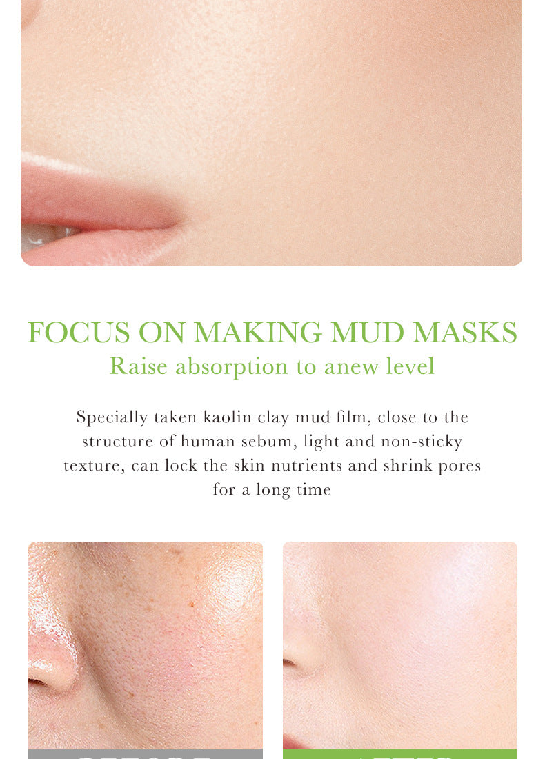 Cleansing Mask BIOAOUA Cucumber Pore Cleansing Smear-On Portable Mud Mask  Foreign Trade Wholesale