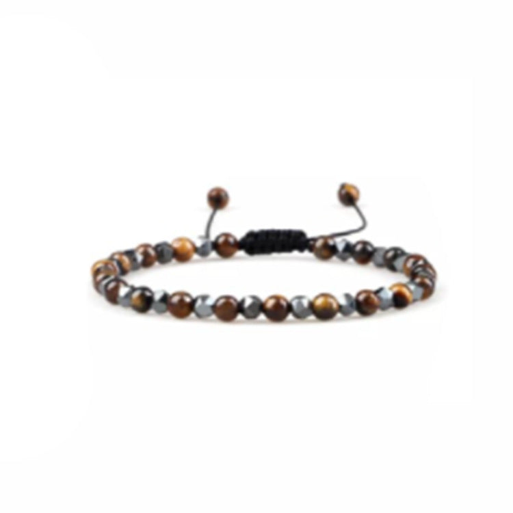 Popular Natural Stone White Pine Gold Flakes Bracelet Bracelet Unisex Bracelet Manufacturer Direct Sale