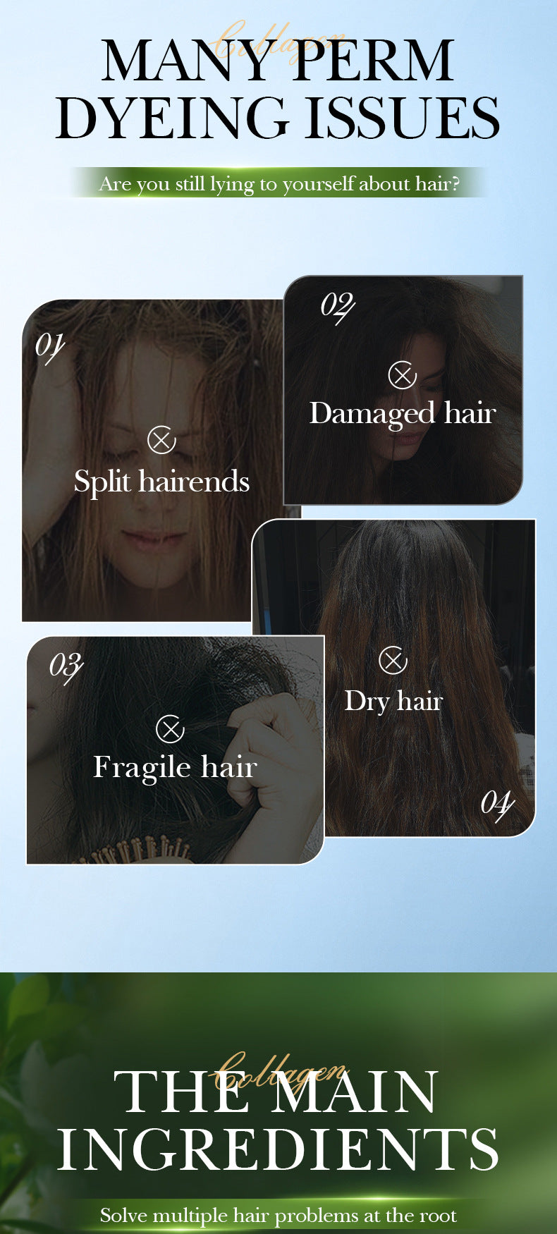 Collagen Smooth Conditioner SADOER Repair and Nourishing Hair Conditioner Cross-Border Wholesale