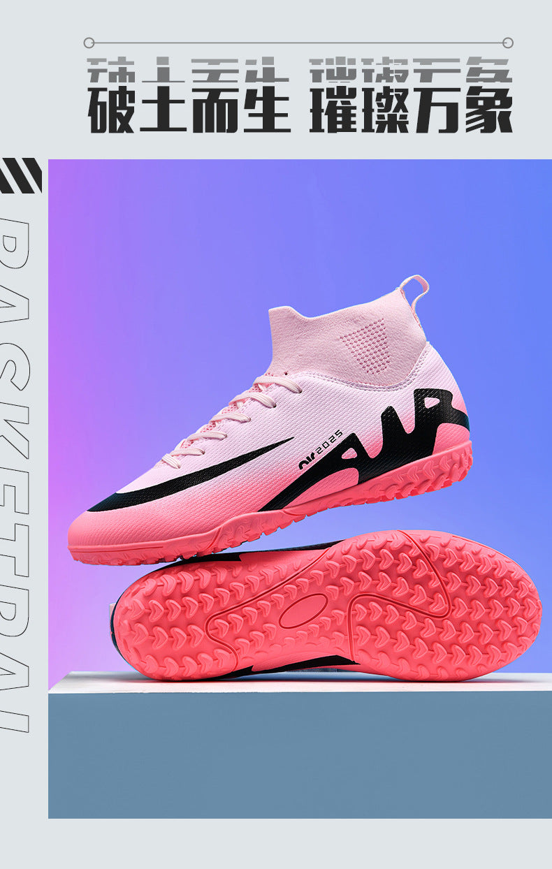 Assassin15Men's Football Shoes for Primary and Secondary School Students and Teenagers AG Spike tf Broken Nail Adult Competition Training Shoes