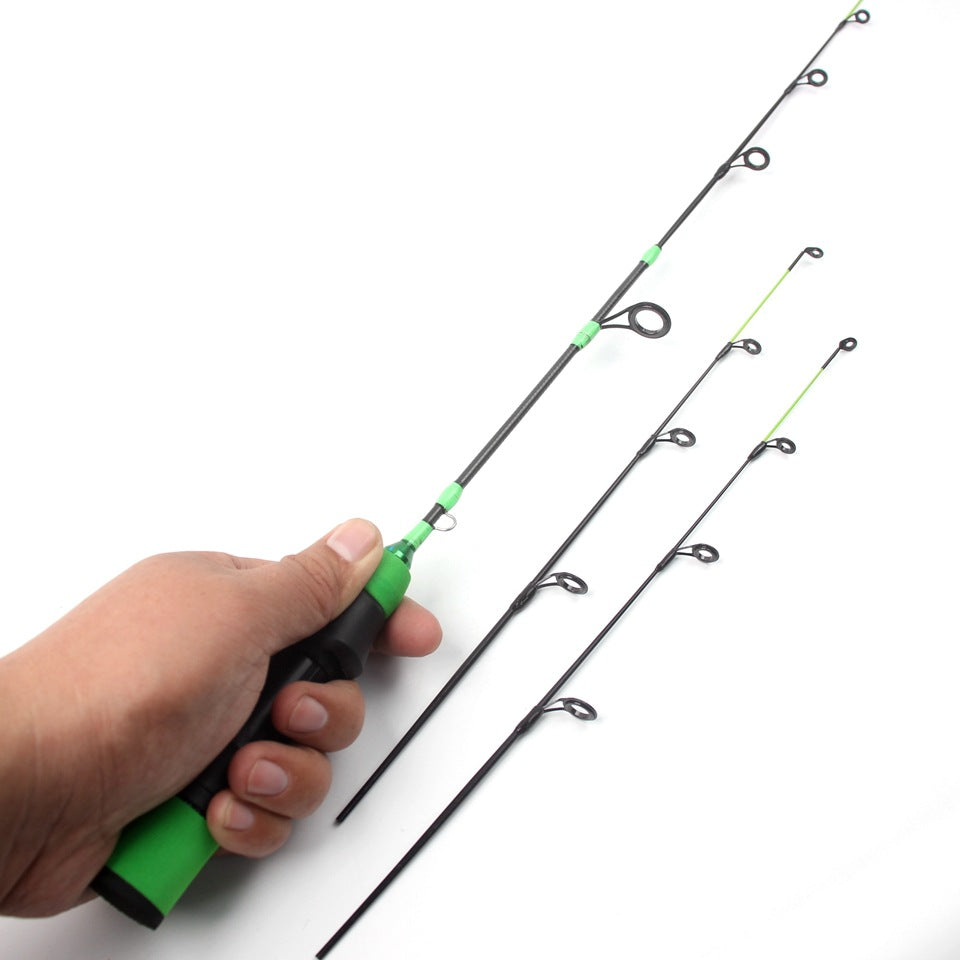 55cm3Carbon Fiber Ice Fishing Rod Ultra Soft Ultra Light Portable Winter Fishing Rod European and American Winter Fishing