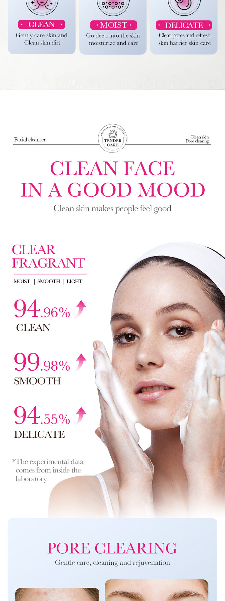 Arbutin Whitening Facial Cleanser SADOER Niacinamide Cleansing Cleanser Cross-Border Foreign Trade Wholesale