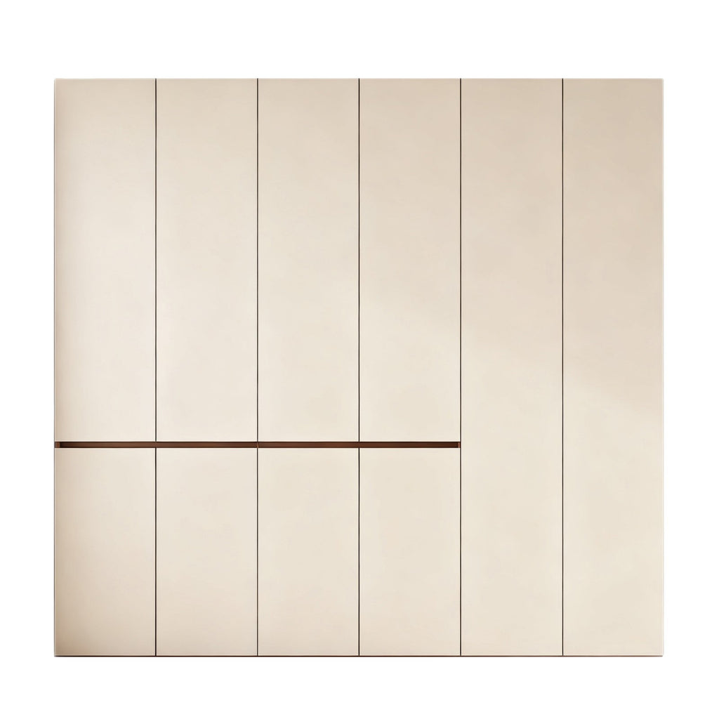 Custom Whole House Honeycomb Aluminum Alloy Wardrobe, Sectional Handle-Free, One Door to the Ceiling, Simple Home Bedroom Large Wardrobe